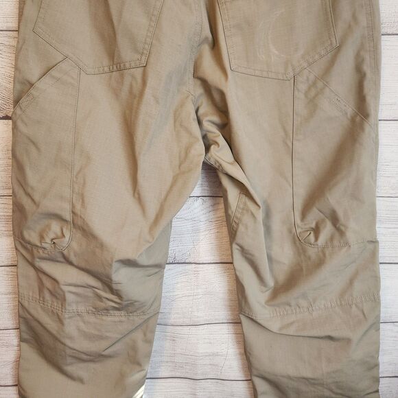 Tru-Spec Mens 32x32 Khaki Cargo Tactical Ripstop Utility Work Pants - Picture 10 of 13